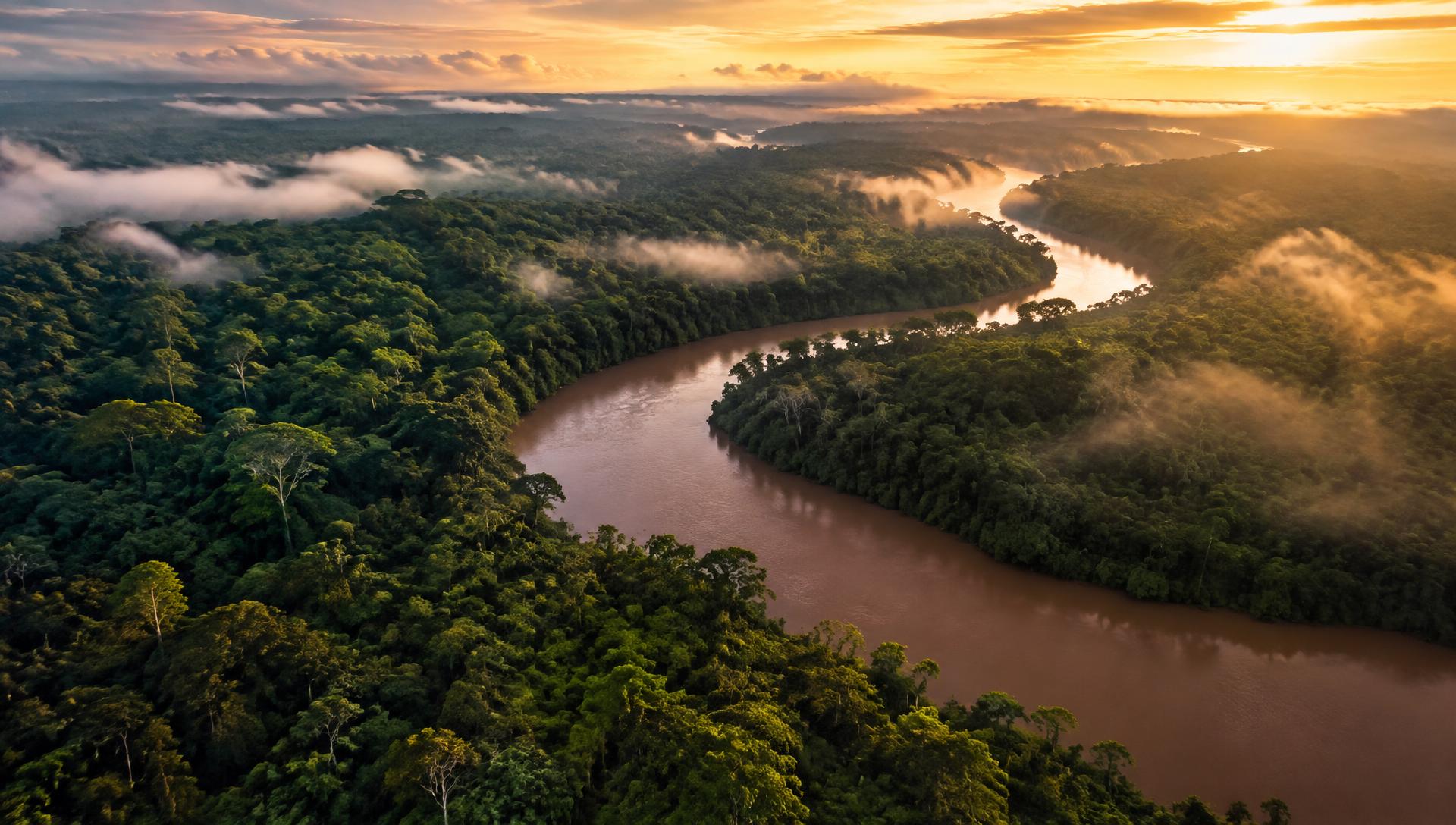 Guyana rainforest and river